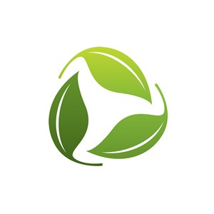 家居环保logo设计--绿叶logo图标素材下载