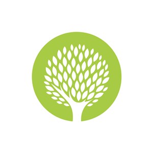 绿色树矢量logo图标素材下载