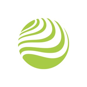 互联网文化艺术logo设计-绿色球形矢量logo图标素材下载