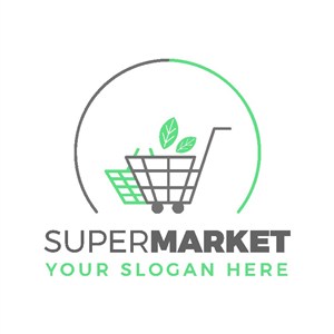 购物车图标超市标志图标logo设计