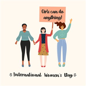 国际妇女节三八节节日庆祝海报矢量素材