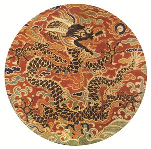 火龙古代龙凤刺绣中国风图片