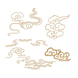 中国风吉祥图案云纹矢量素材