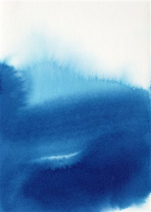 水彩墨跡藍色漸變水墨背景圖片素材