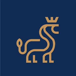 獅子皇冠標志圖標矢量logo素材