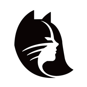 貓女標志圖標矢量服飾時尚logo素材