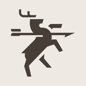 鹿箭头标志图标矢量logo素材