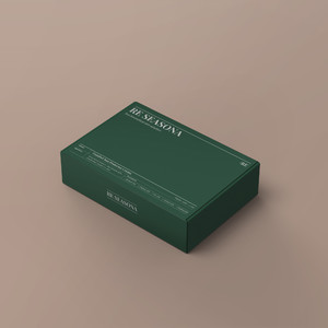 绿色的纸盒包装盒贴图样机