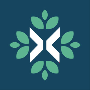 樹葉字母X標志圖標矢量logo素材