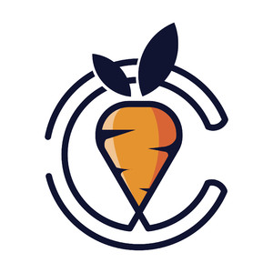 胡萝卜字母C标志图标矢量logo素材