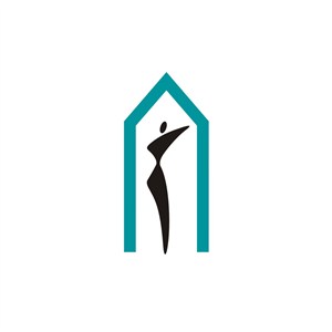 家居行业人物房子logo标志