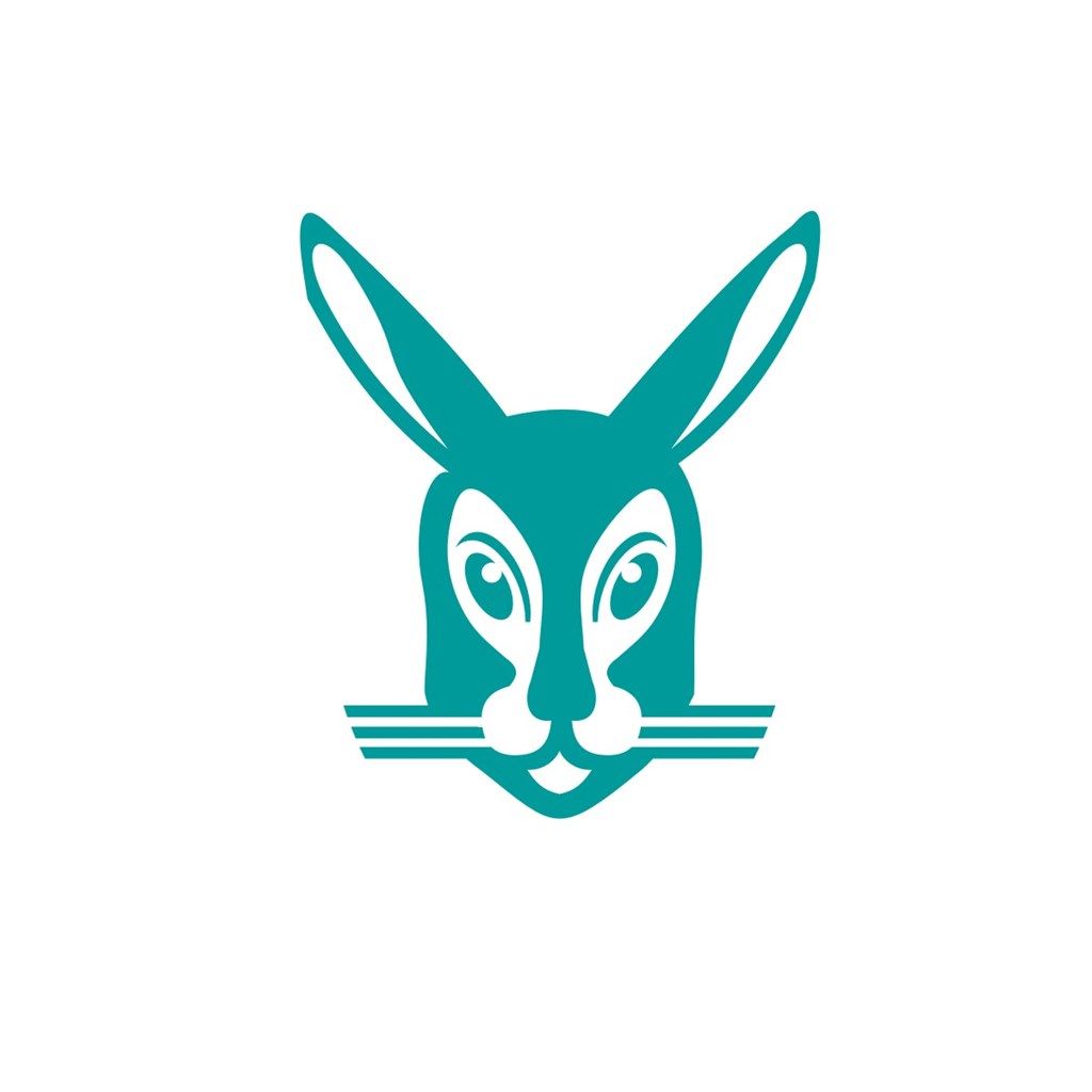 小兔子运动休闲logo设计