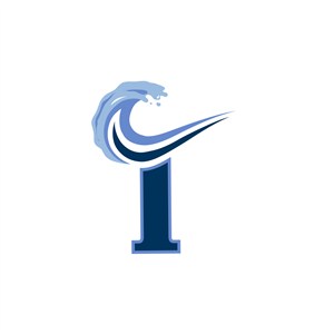 水上冲浪I字logo标志