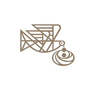 家居行业鸟叼食物喂食logo标志