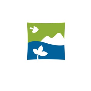 旅游行业山水花鸟logo标志