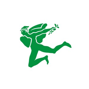 运动休闲行业诙谐人物logo标志