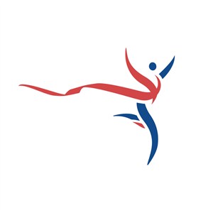 运动会人物冲刺logo标志