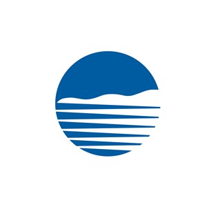 网络科技圆形山水logo标志