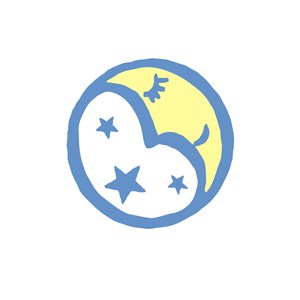 家居行业月亮晚安logo标志