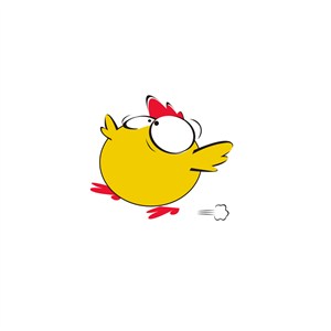 小黄鸡运动休闲logo设计
