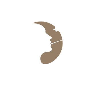 美女月亮美容医疗logo设计