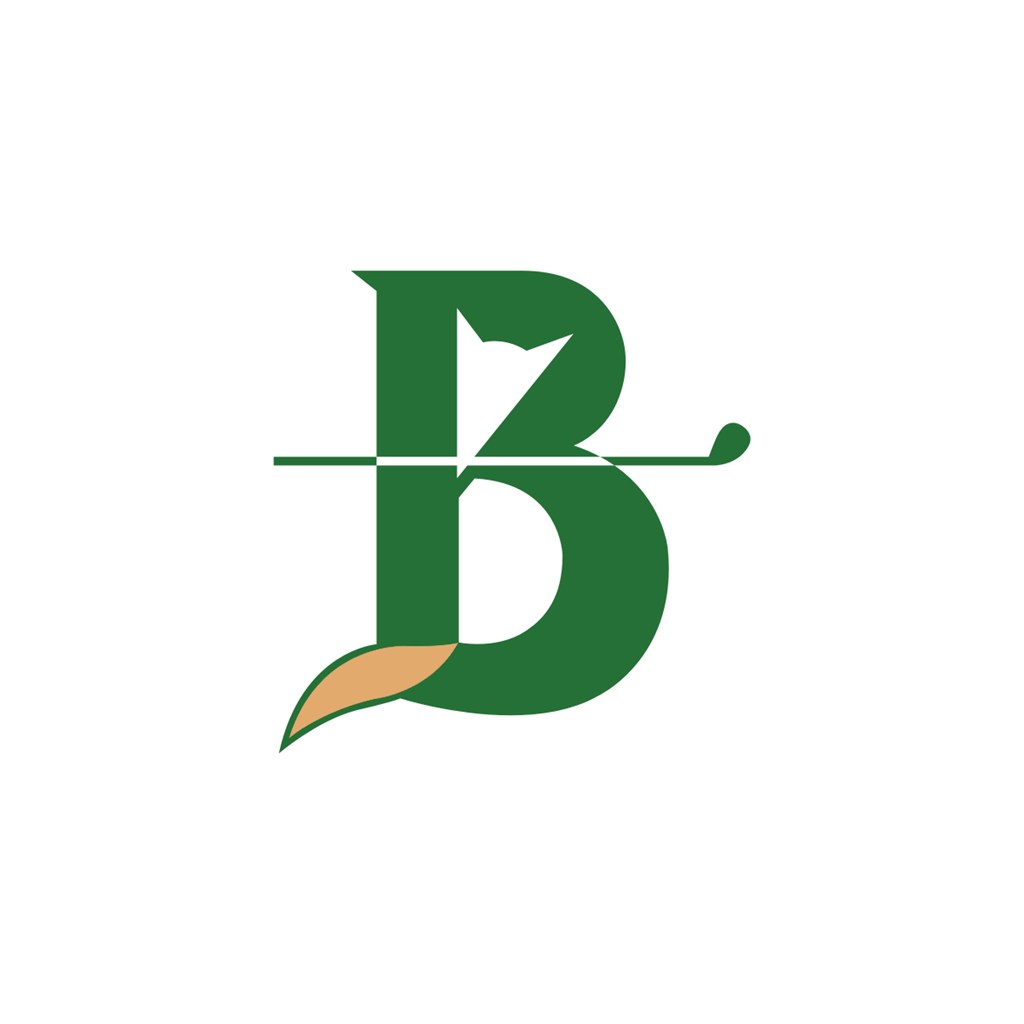运动休闲高尔夫B字logo标志