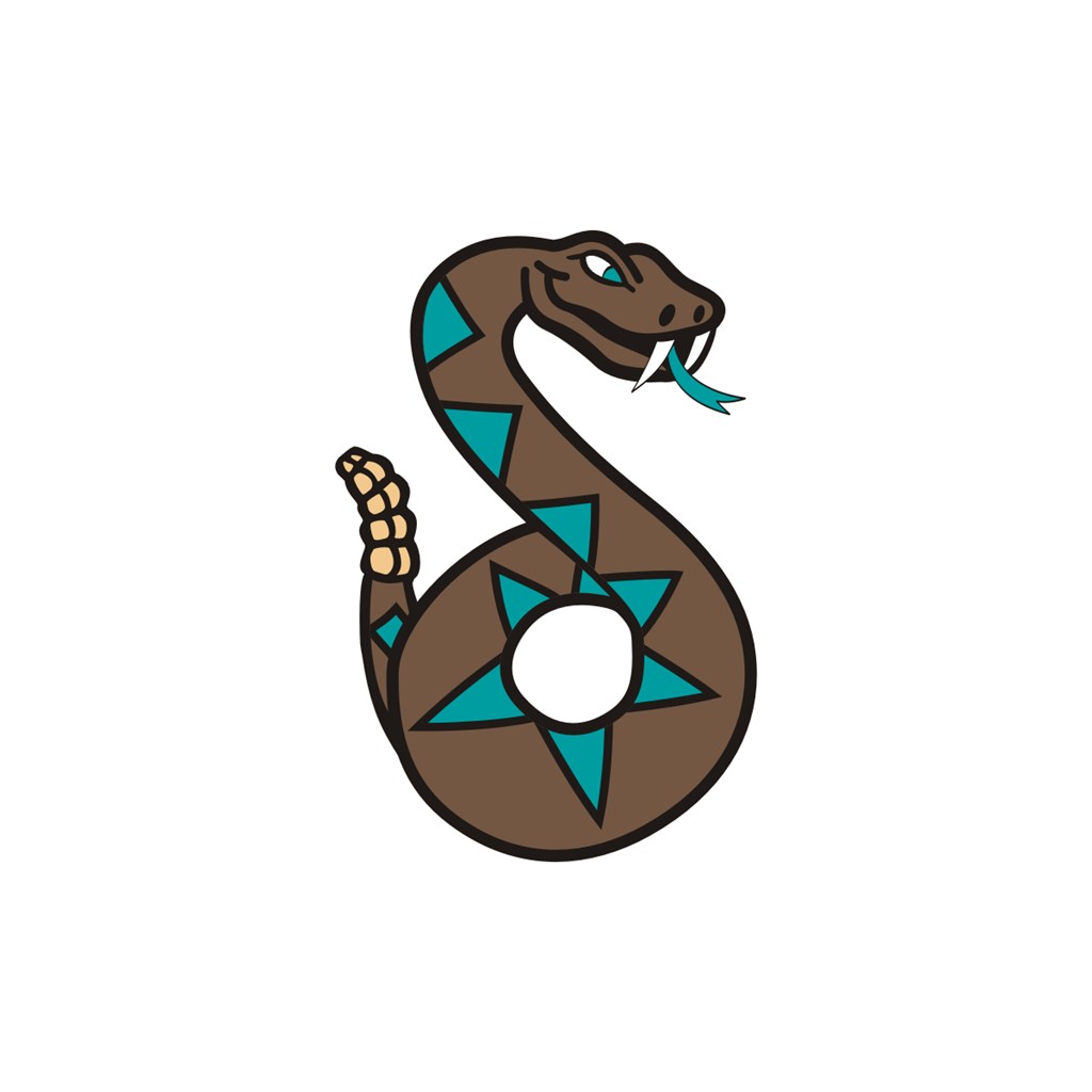 休闲娱乐鬼屋S型蛇logo标志