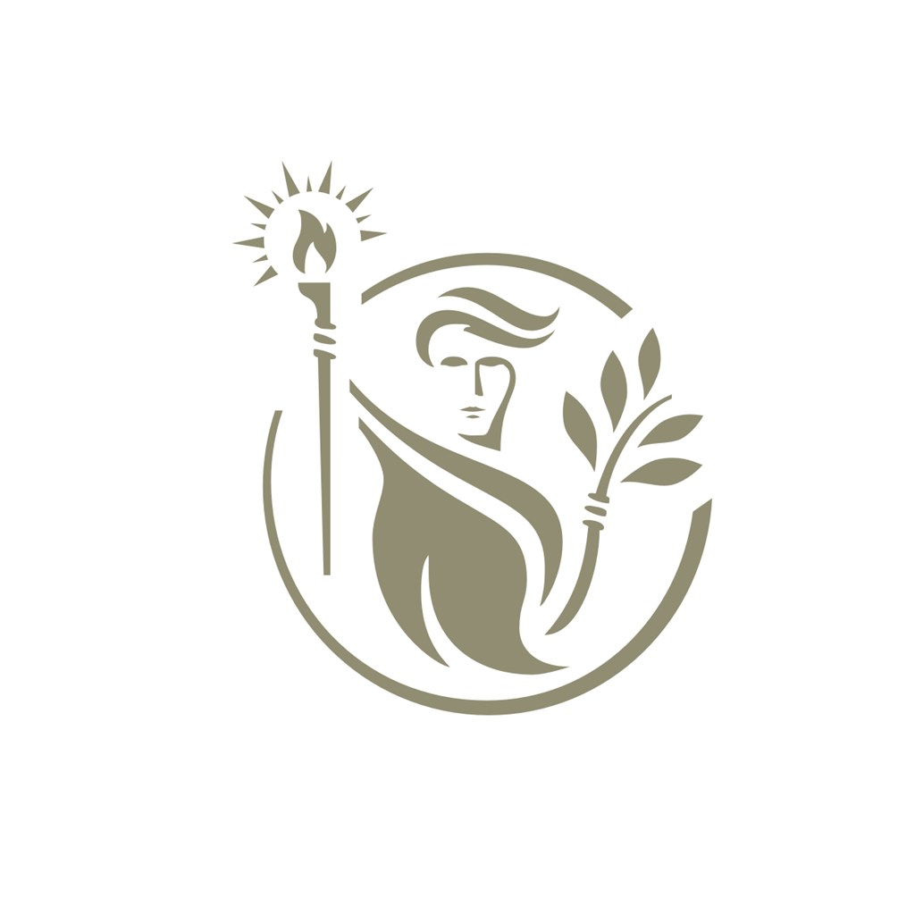 酒店旅游行业自由女神logo标志