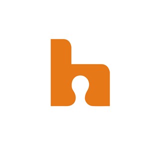 H设计传媒公司logo