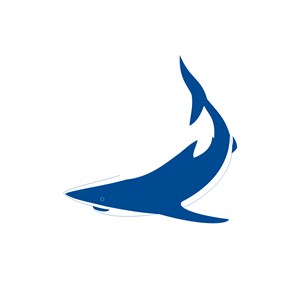 鲨鱼图案设计传媒公司logo