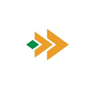 箭头图案设计传媒公司logo