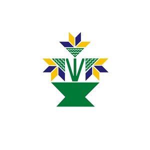 几何花朵家居品牌logo设计