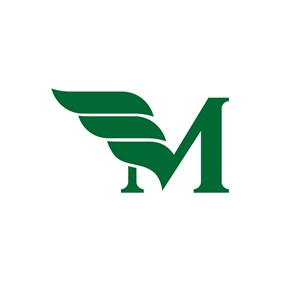 M翅膀设计传媒公司logo