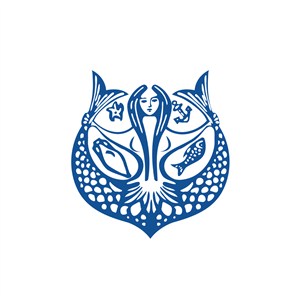 美人鱼运动休闲logo设计