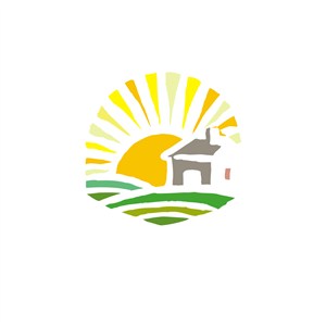 太阳山庄酒店旅游logo