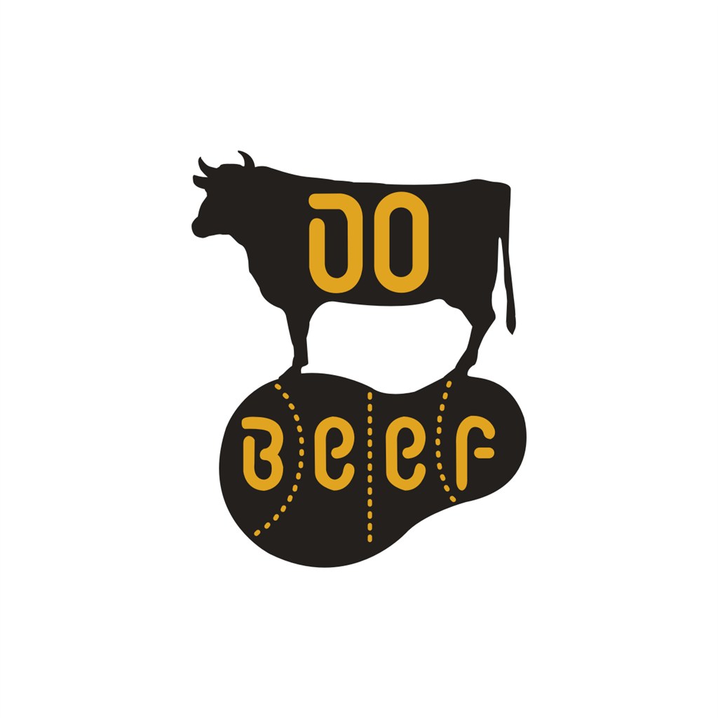 牛图案牛排品牌logo设计