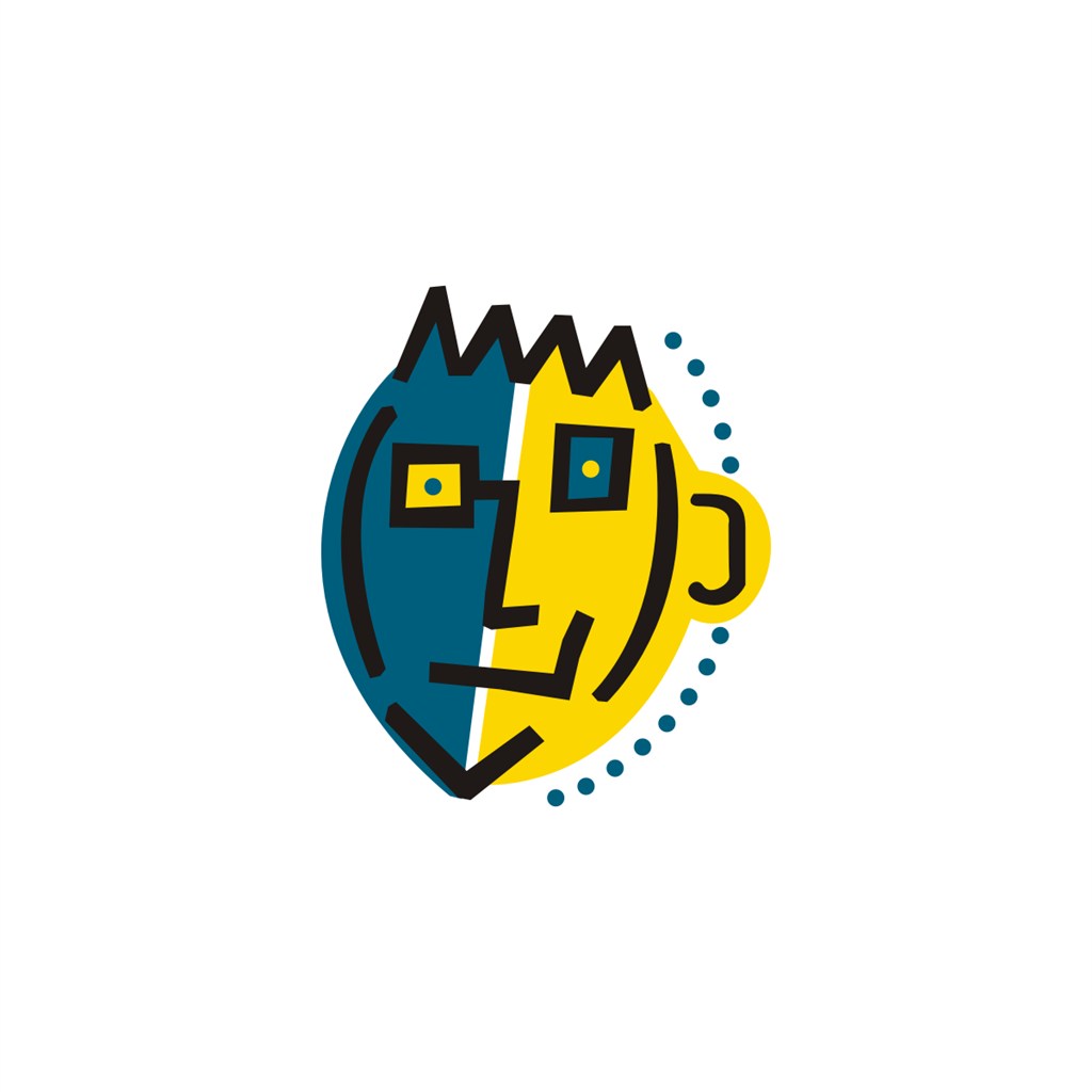 艺术笑脸设计传媒logo