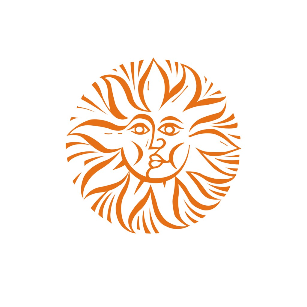 太阳花笑脸运动休闲logo