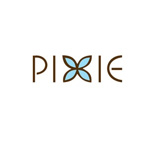 pixie精灵英文标志设计