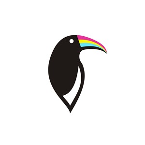 尖嘴鸟logo图案设计