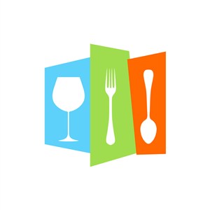 餐饮行业-餐具矢量图商标素材下载