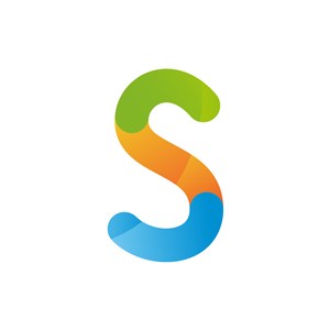 彩色字母S矢量logo标志下载