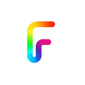 彩色字母F矢量logo图标素材下载