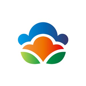 餐饮行业-彩色叶子餐饮矢量logo图标素材下载