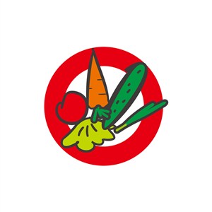 餐饮行业logo设计-彩色蔬菜圆形矢量logo图标素材下载