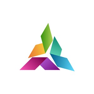 彩色社团矢量logo图标素材下载