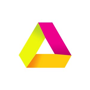 彩色三角矢量logo图标素材下载 
