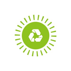 环保回收太阳矢量图logo素材