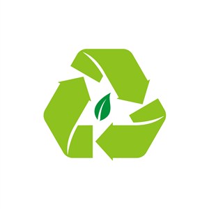 绿色环保标志矢量图logo素材