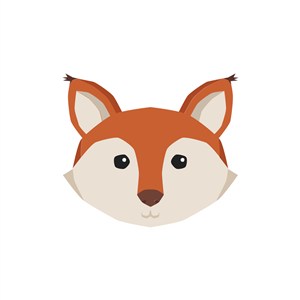 狐狸矢量图商标素材